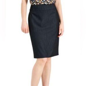 EXPRESS DESIGN STUDIO Zip and button Front Pencil Skirt Lined